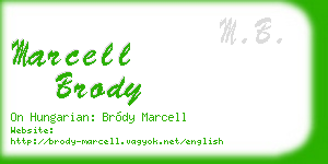 marcell brody business card